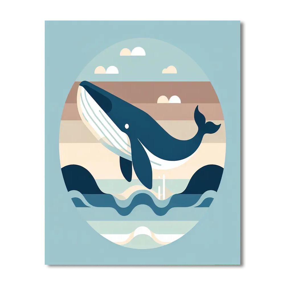 Whale Watcher Wonders Paint By Numbers Art