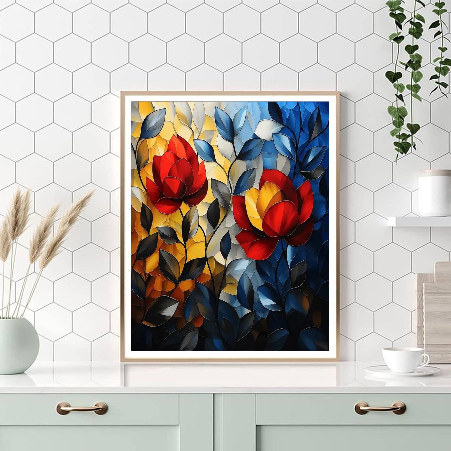 Frida Kahlo Inspired Echoing Colors Of Emotion  Painting By Numbers Kit