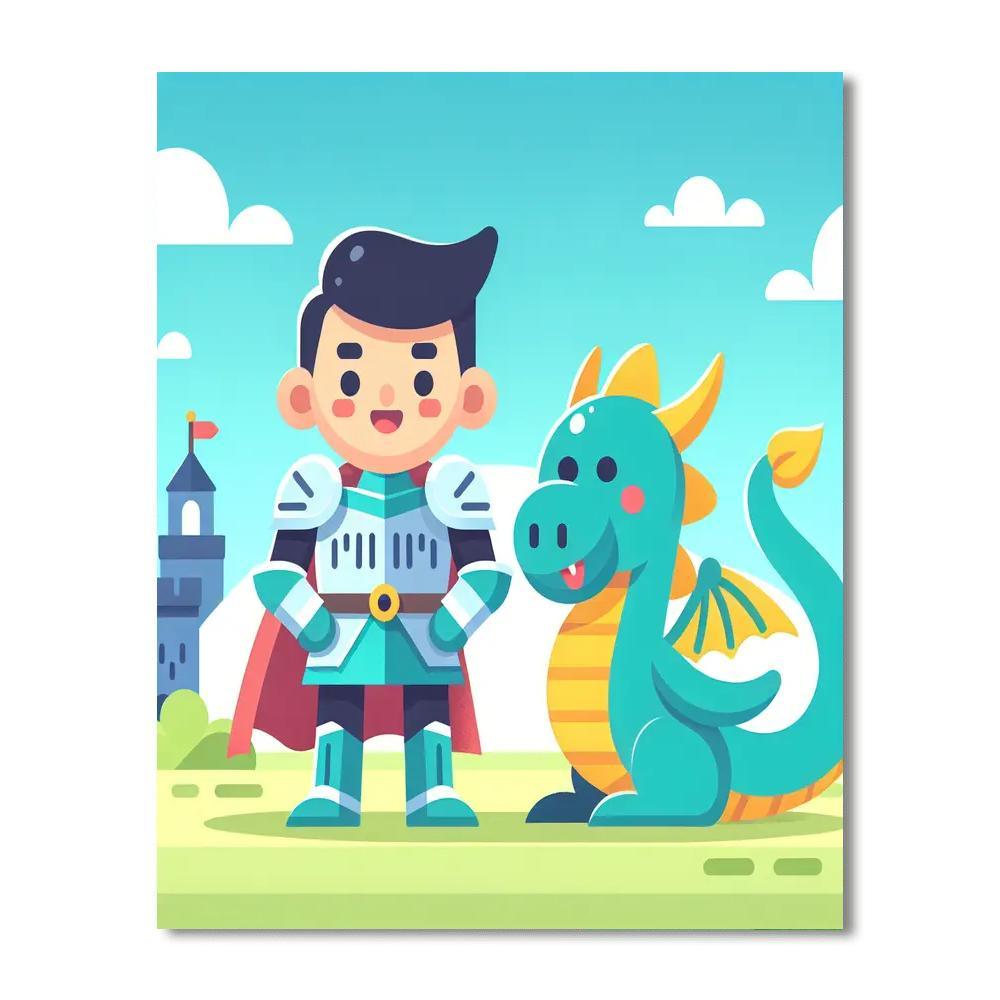 Mighty Knight Painting By Numbers Kit