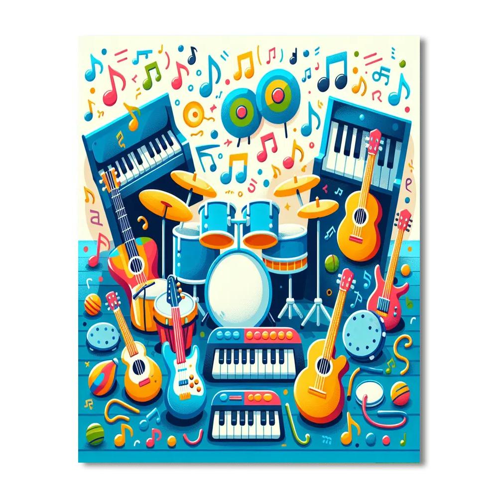 Magical Music Painting Number Kit