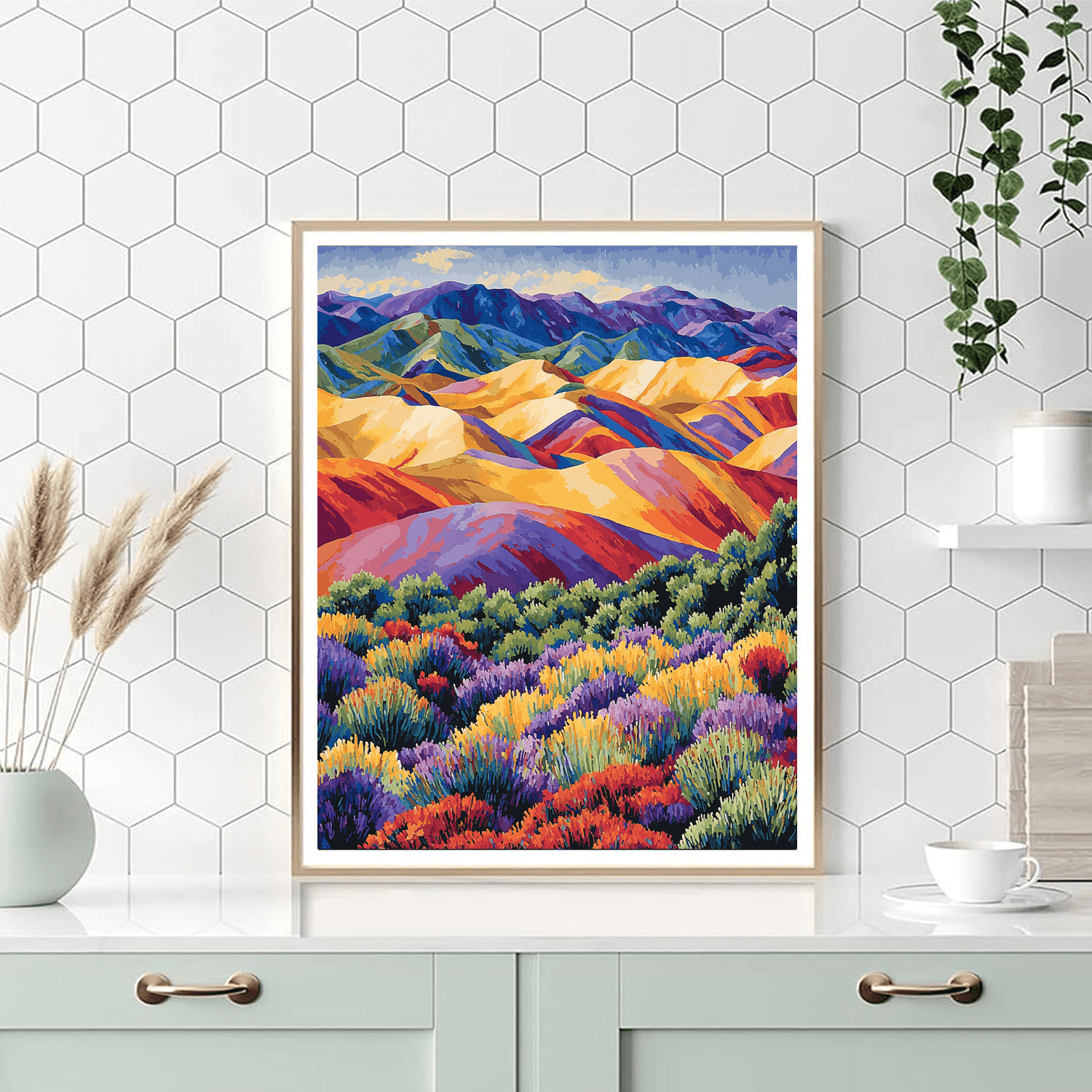 Coloured Earth Of Chamarel, Mauritius Painting Number Kit