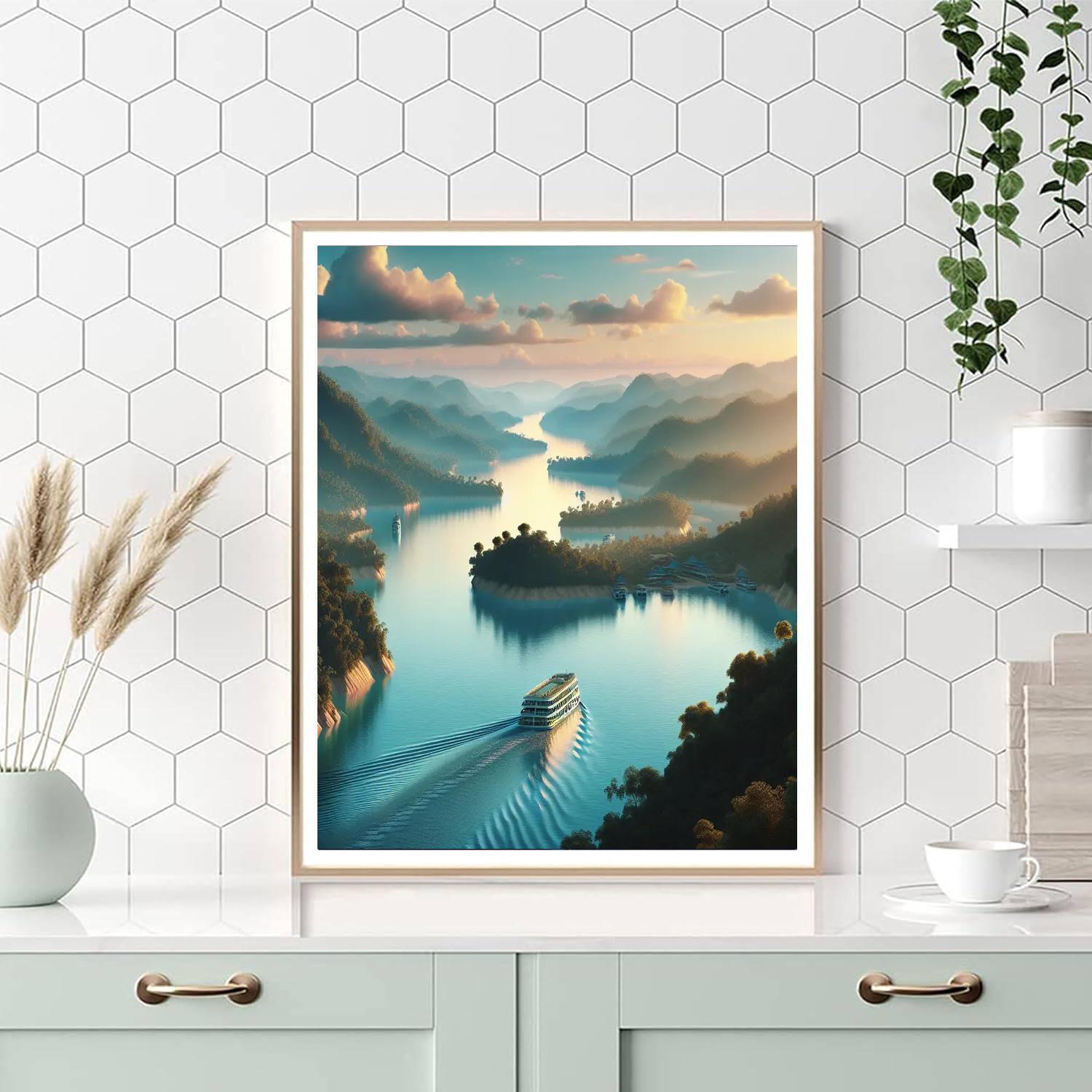 Romantic River Cruise Paint By Color