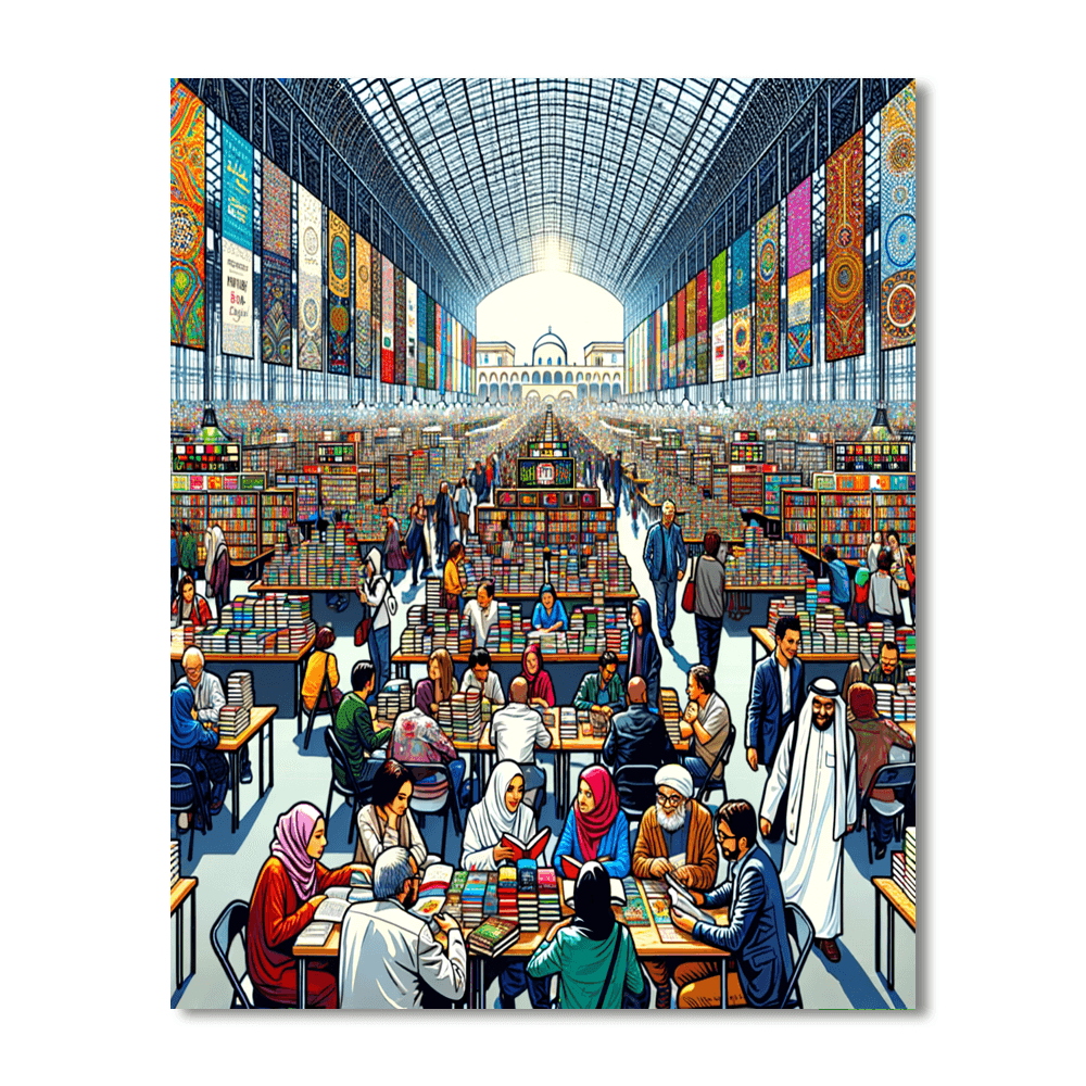 Tunis International Book Fair Painting By Numbers Kit