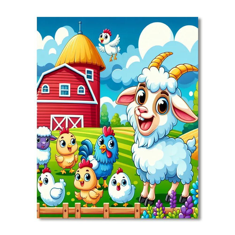 Frolicsome Farmyard Paint By Numbers Kits