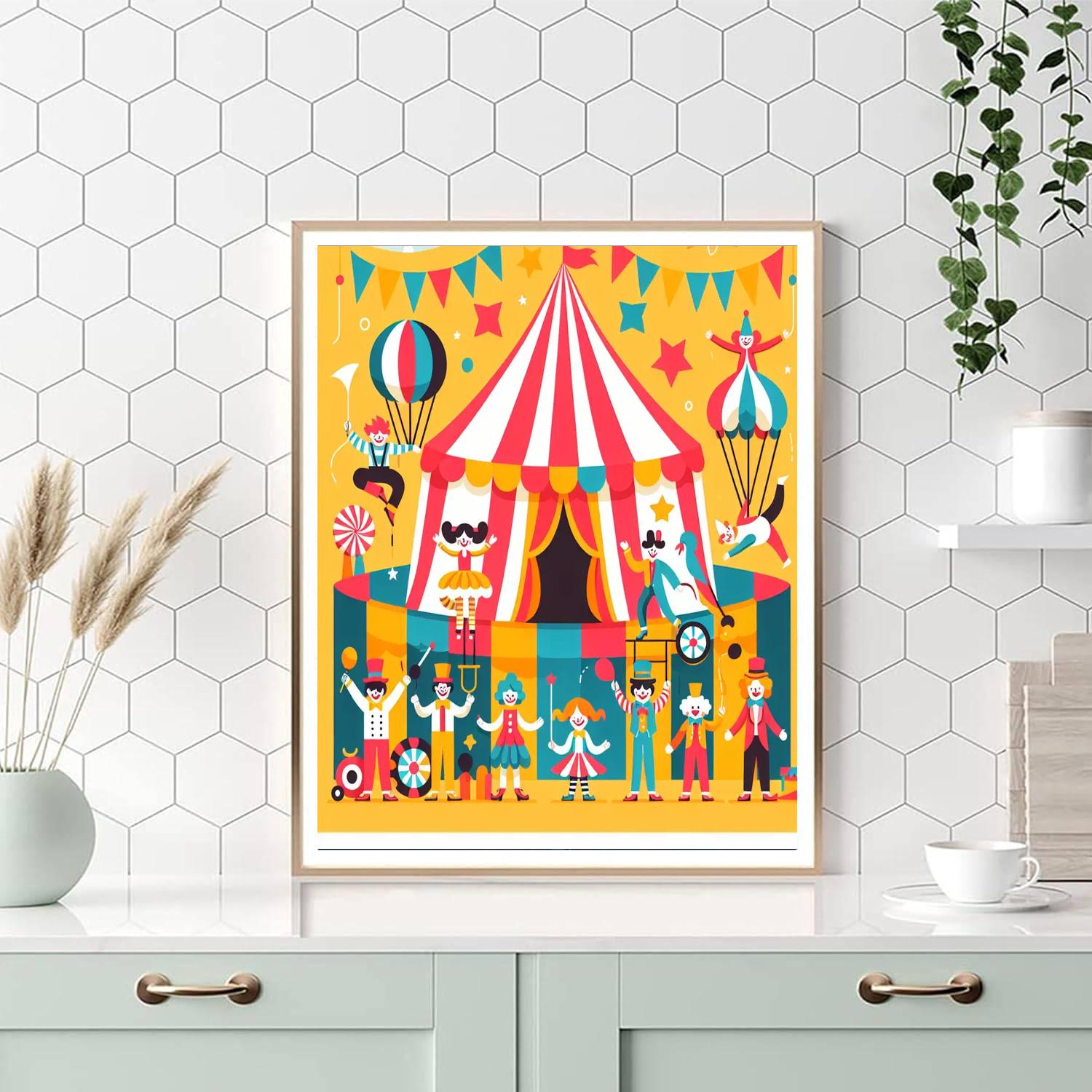 Circus Of Laughter Numbered Painting Kits
