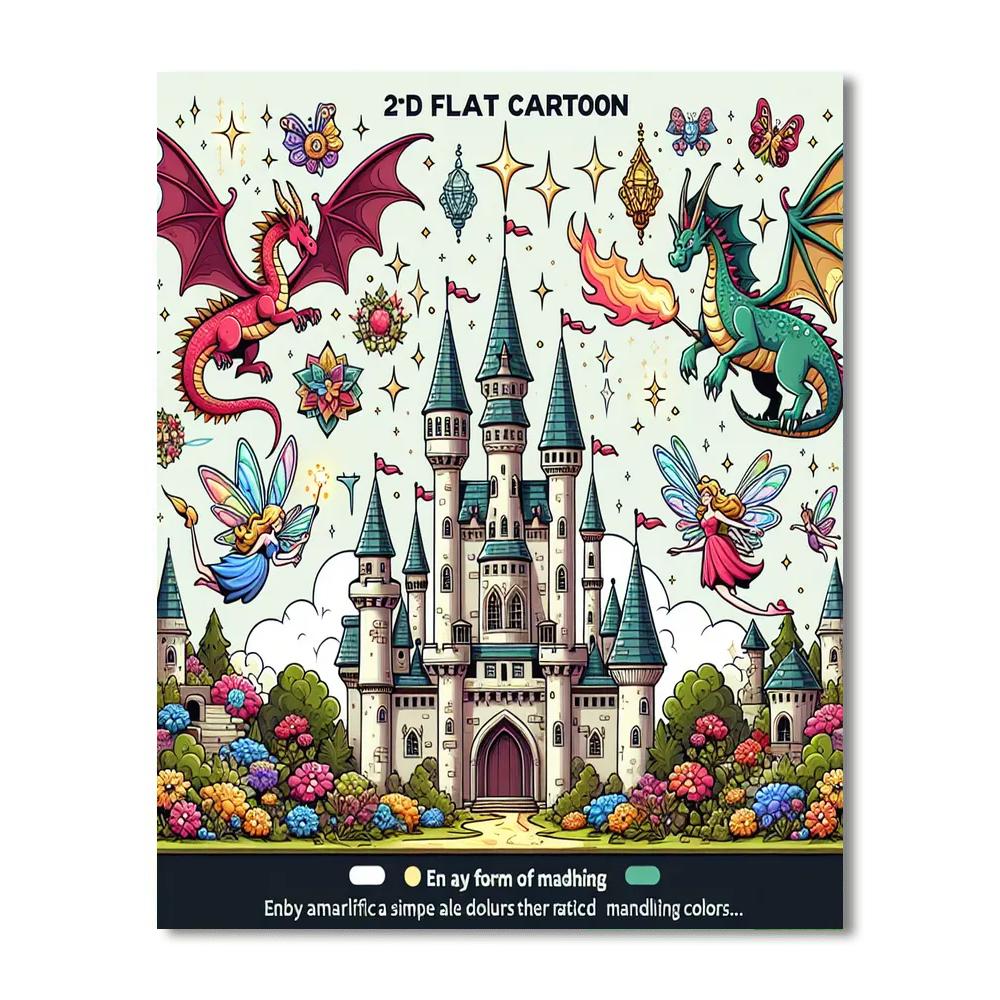 Fairytale Castle Enchantment DIY Paint By Numbers