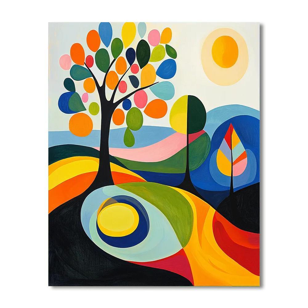 Joan Miró Inspired Journey Through Imagination  Paint By Number