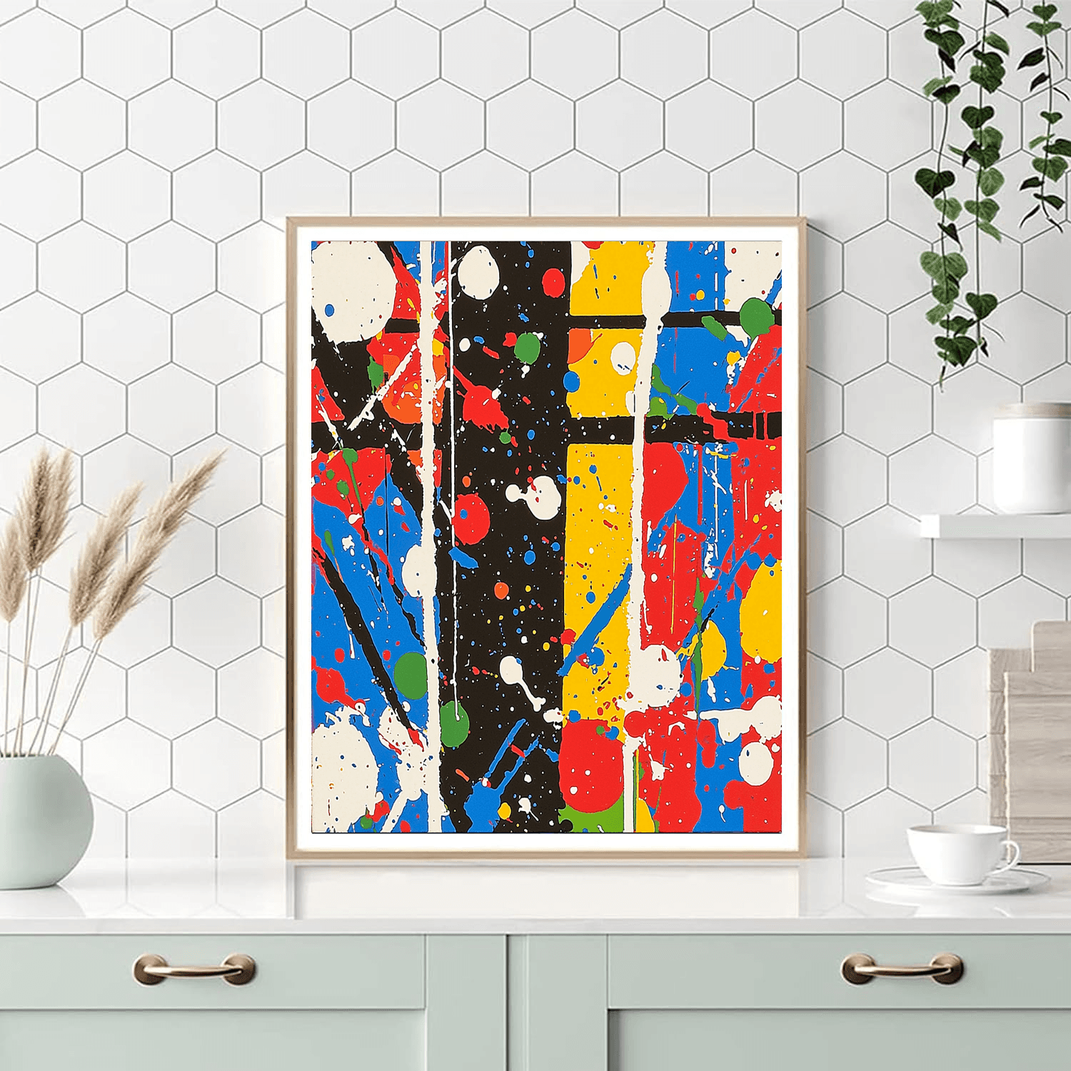 Jackson Pollock Inspired Intriguing Abstract Dance  Paint By Numbers