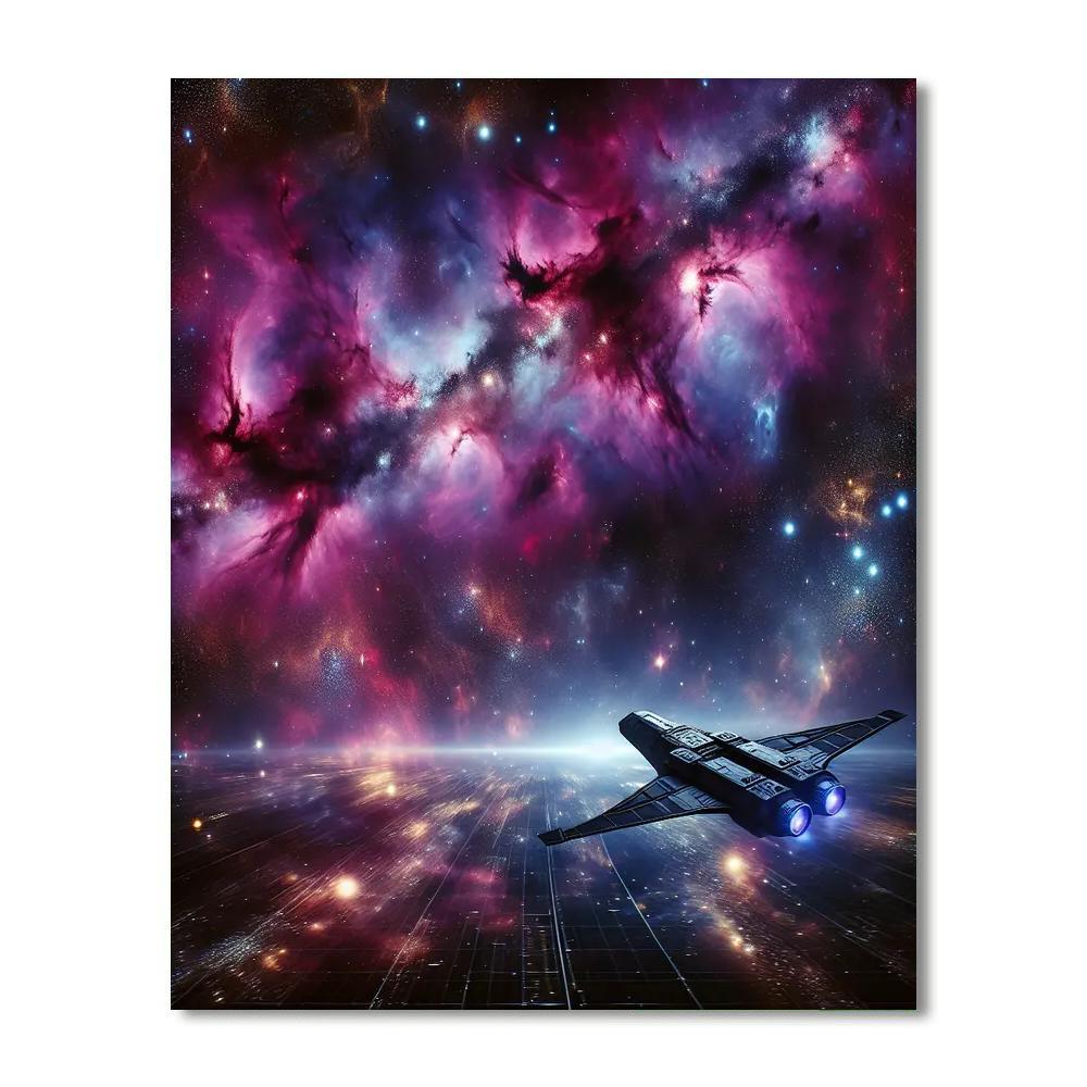 Galactic Traveler's Journey DIY Paint By Numbers