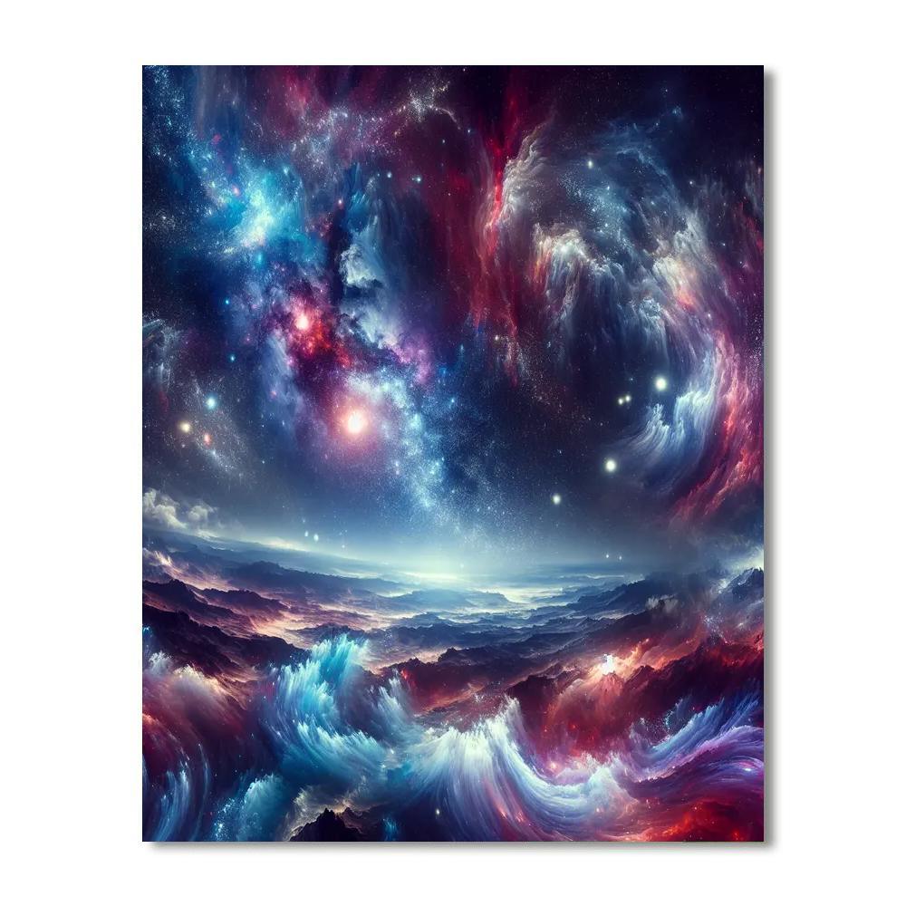 Cosmic Star Trails Paint By Number