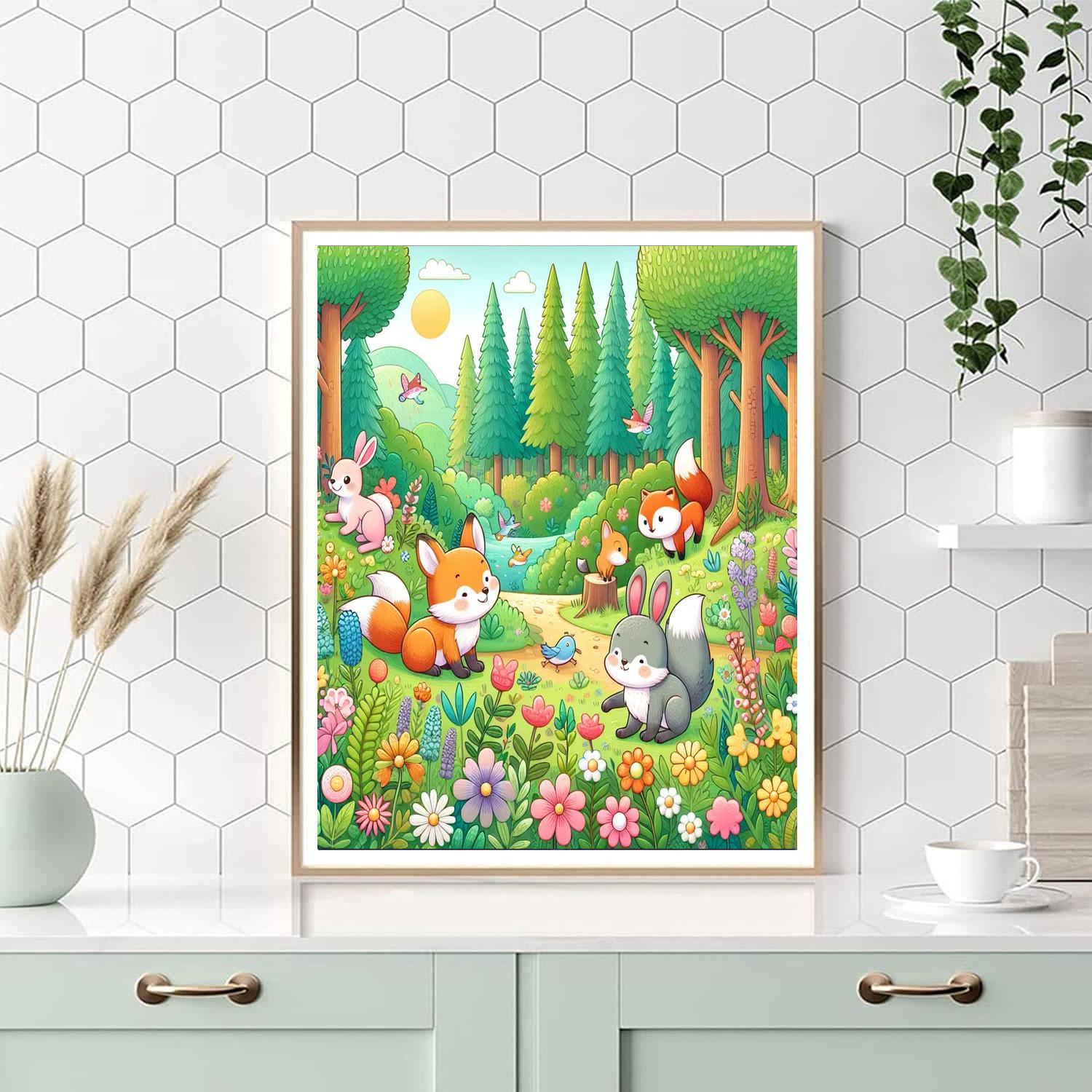 Colorful Forest Adventure Paint By Number