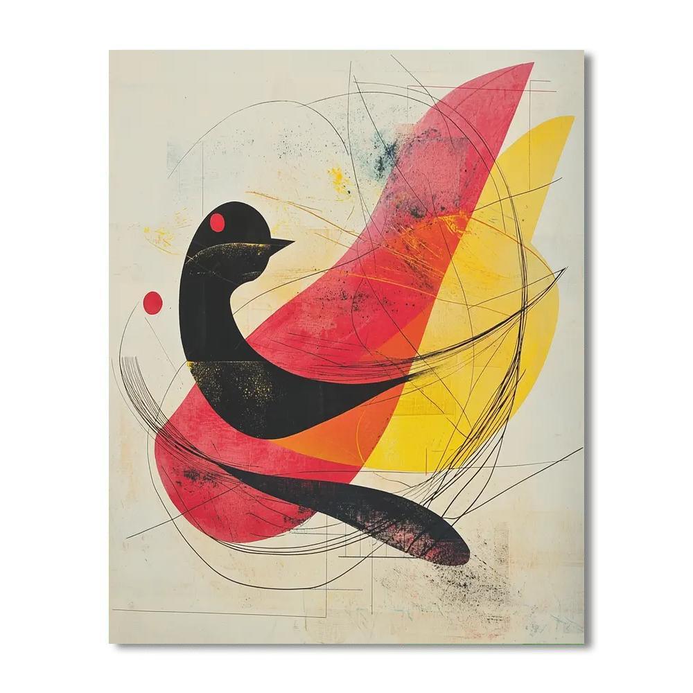 Joan Miró Inspired Organic Symphony  Numbered Painting Kits