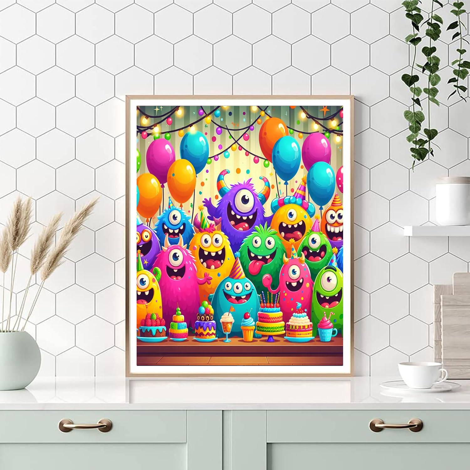 Silly Spooky Monsters Paint By Color