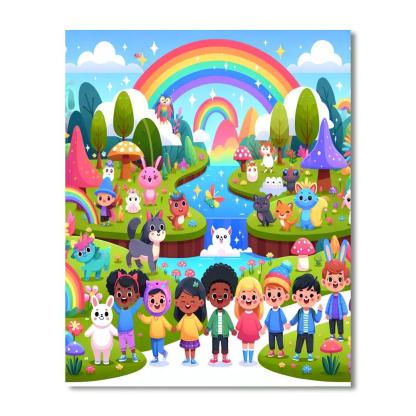 Exploring Enchanted Lands Painting Number Kit