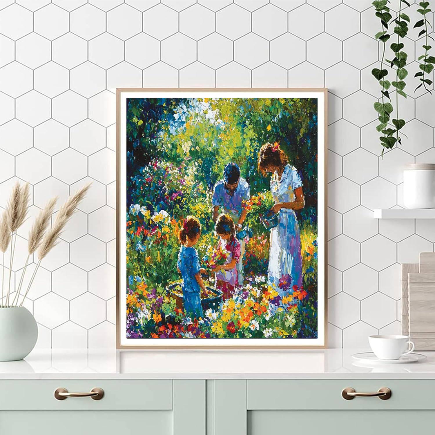 Love's Blossoming Painting By Numbers Kit