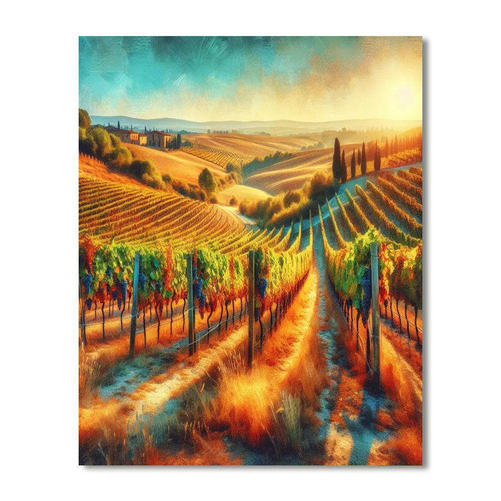 Tuscan Countryside Bliss DIY Paint By Numbers