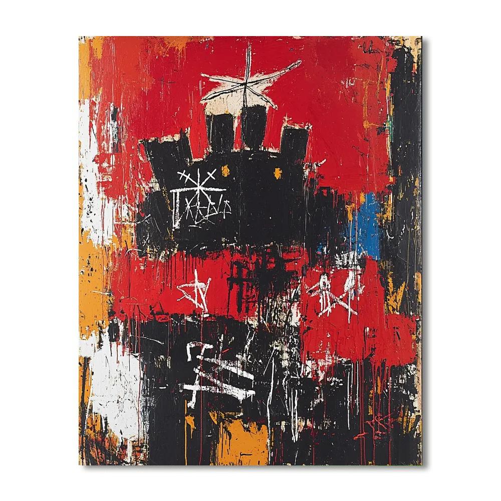 Jean-Michel Basquiat Inspired Voices Of The Past  Paint By Numbers Kits