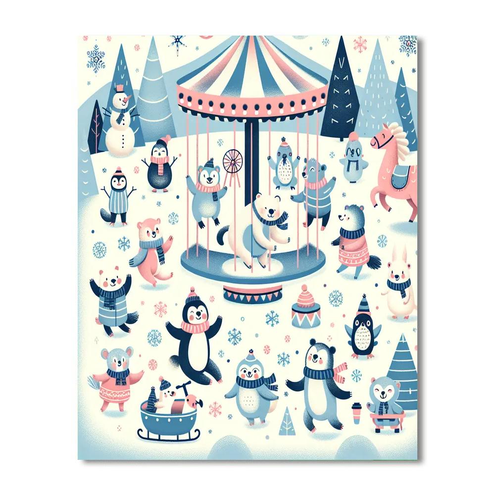 Frosty Fun Festival Numbered Painting Kits