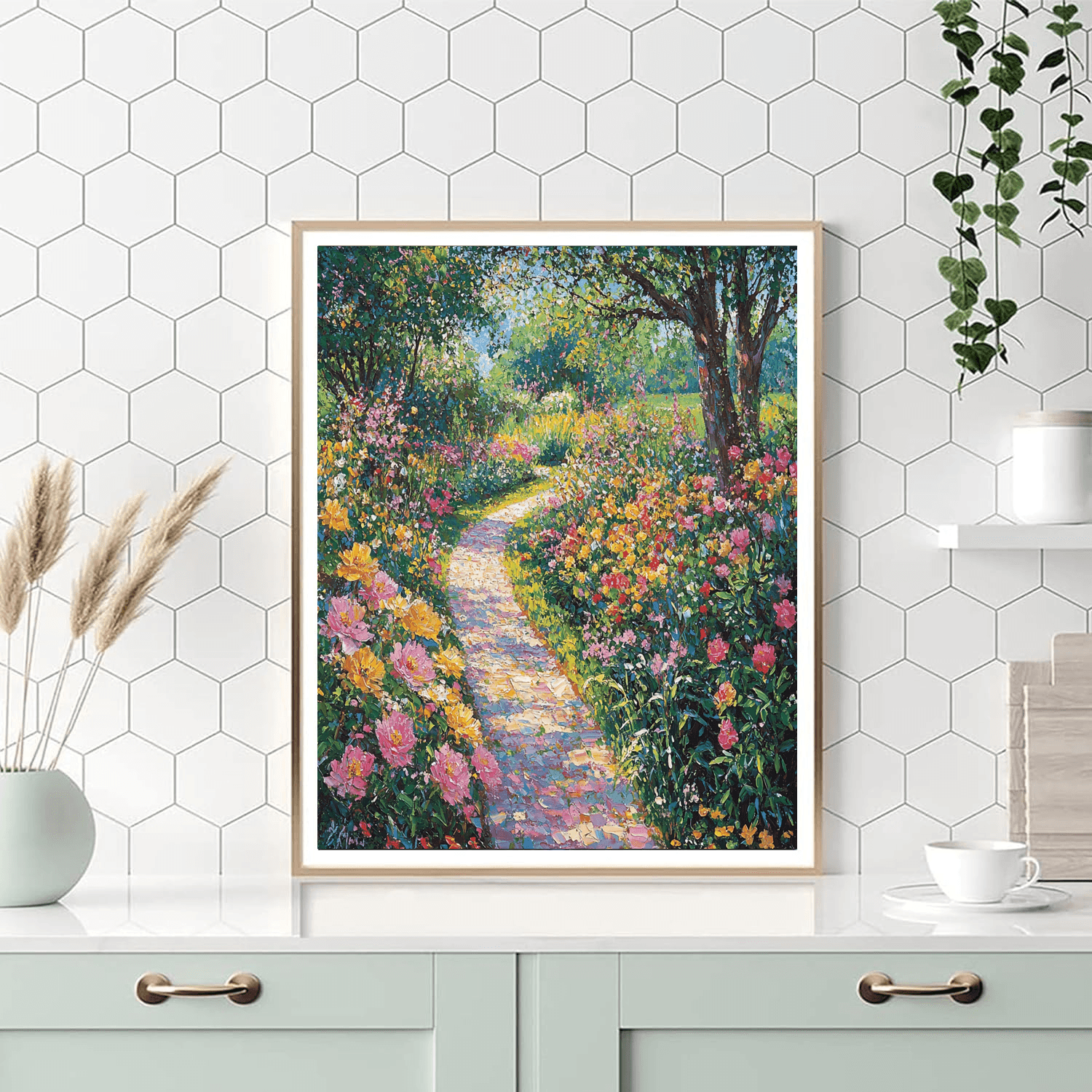 Claude Monet Inspired Exuberant Nature Walk  Painting By Numbers Kit