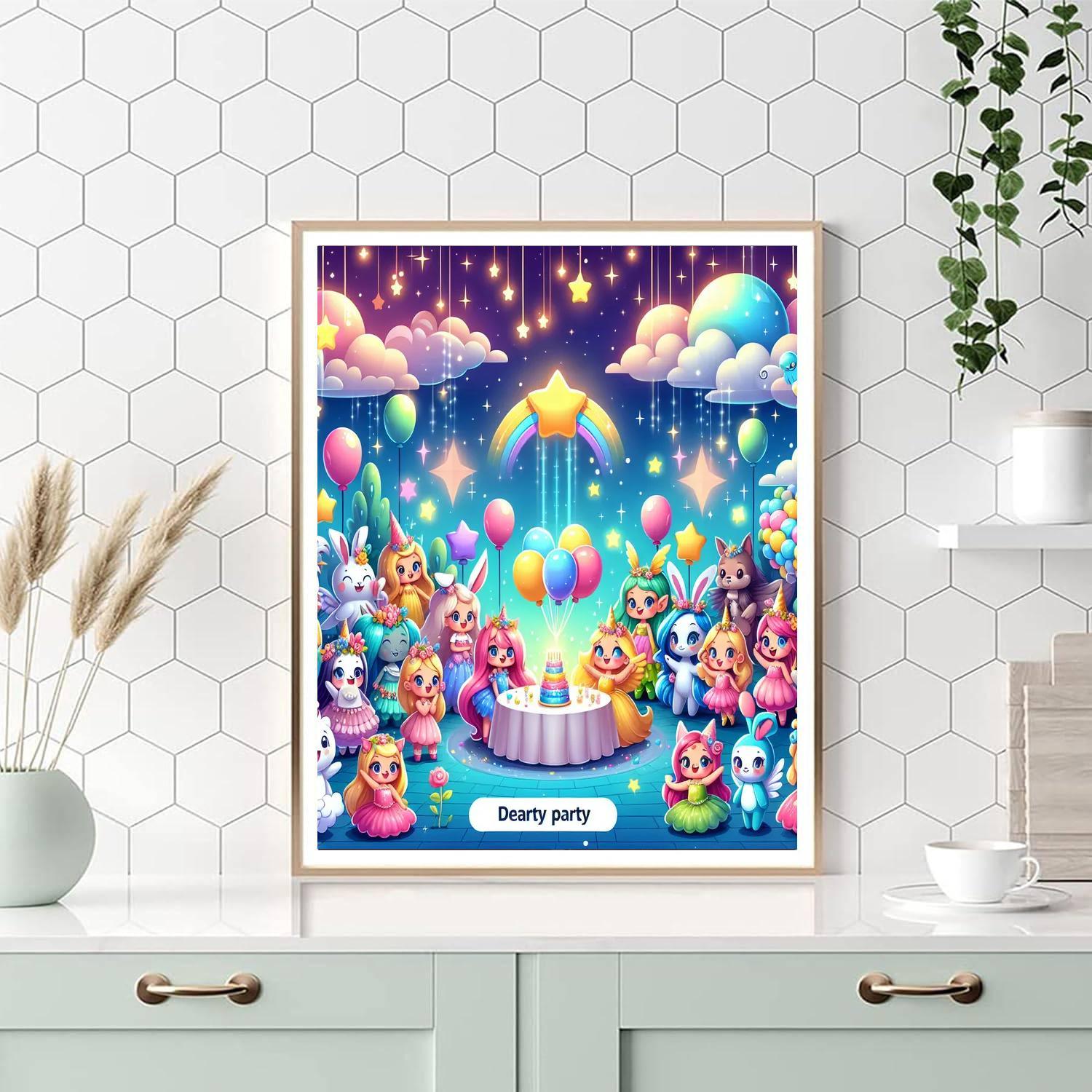 Dreamland Adventure Party Number Painting