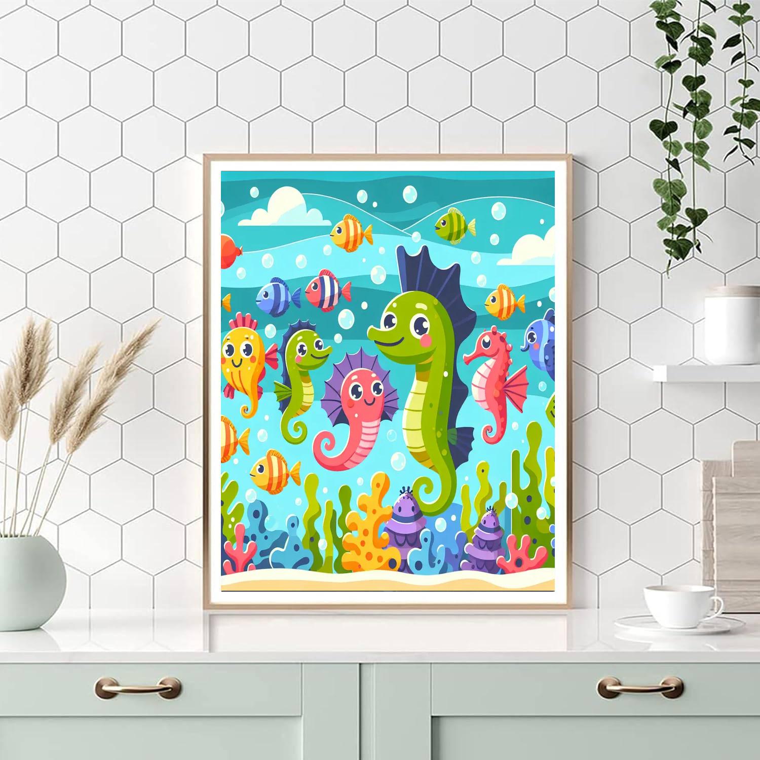 Ocean Parade Paint By Numbers Art