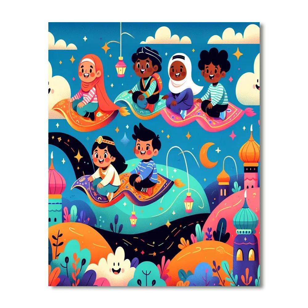 Magic Carpet Voyage Paint By Numbers