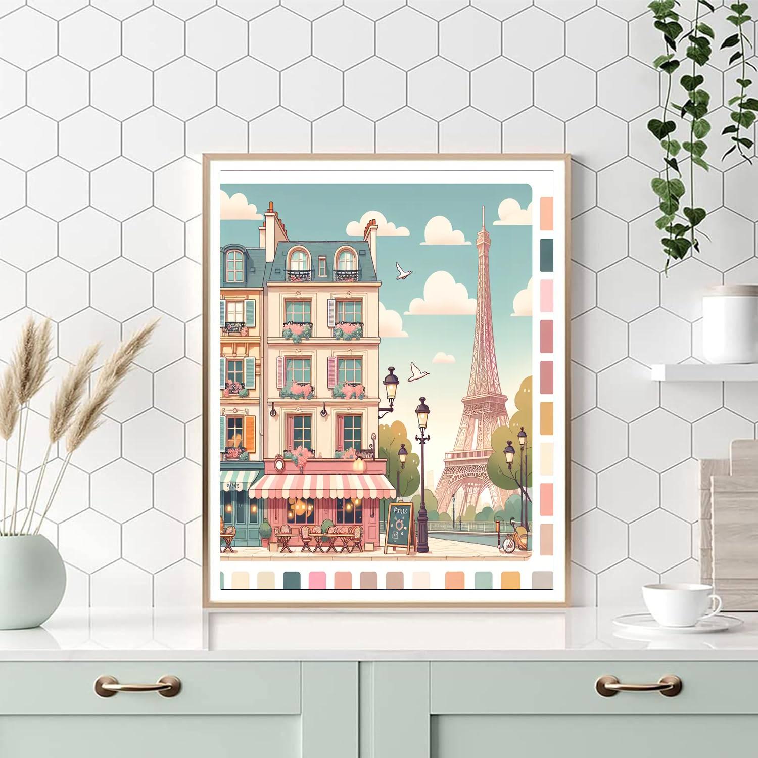 Artistic Parisian Street Paint By Color