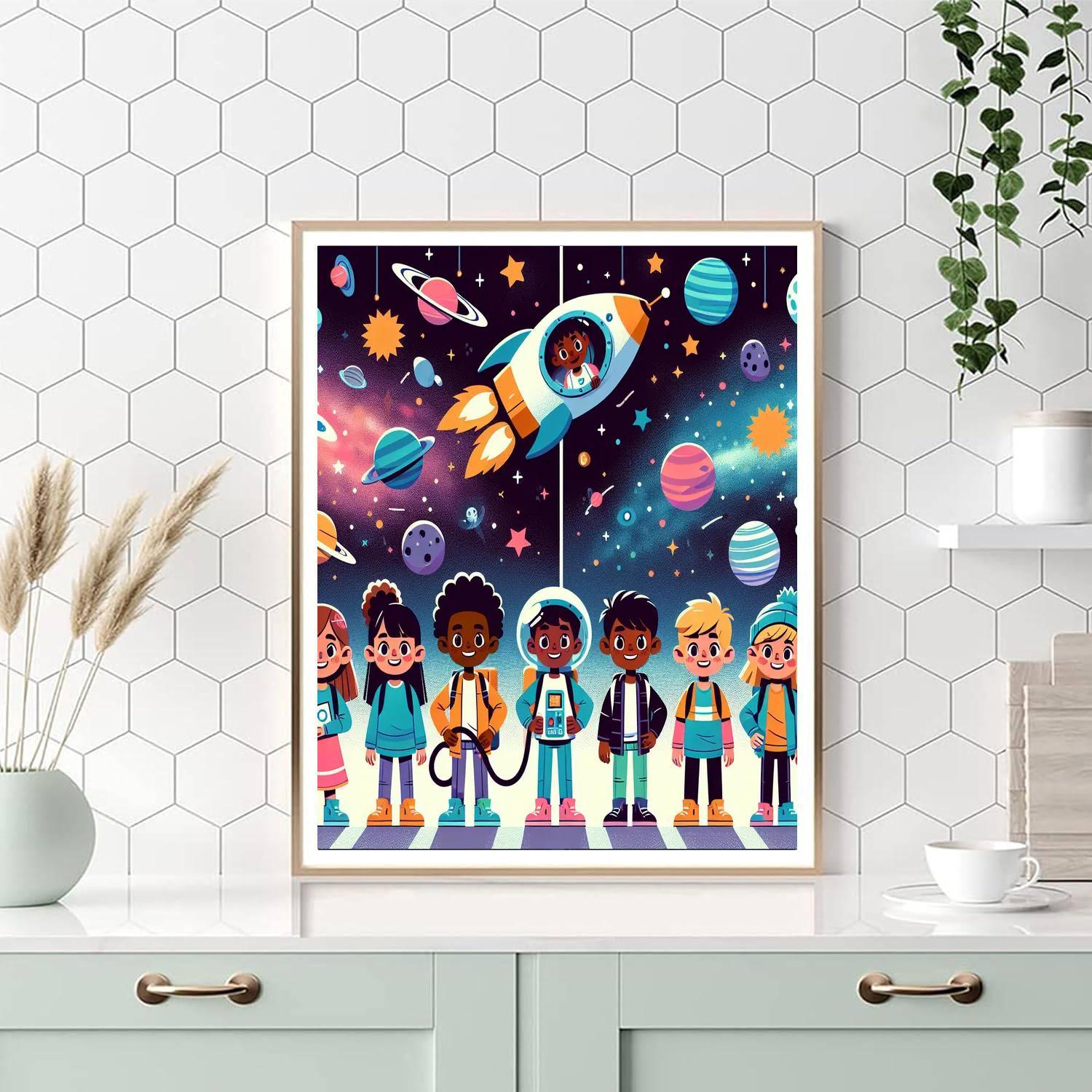 Galactic Explorer's Club Painting By Numbers Kit