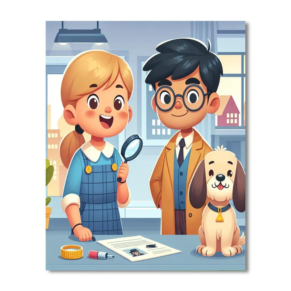 Mystery Detective Club DIY Paint By Numbers