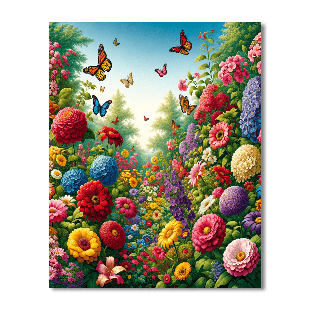 Floral Delight - DIY Painting By Numbers Kit