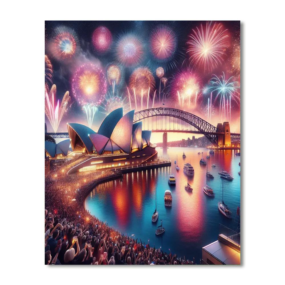 The Sydney New Year's Eve Paint By Number