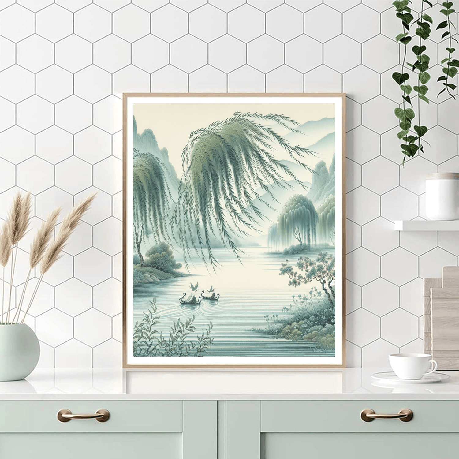 Serene Riverside Retreat Paint By Color