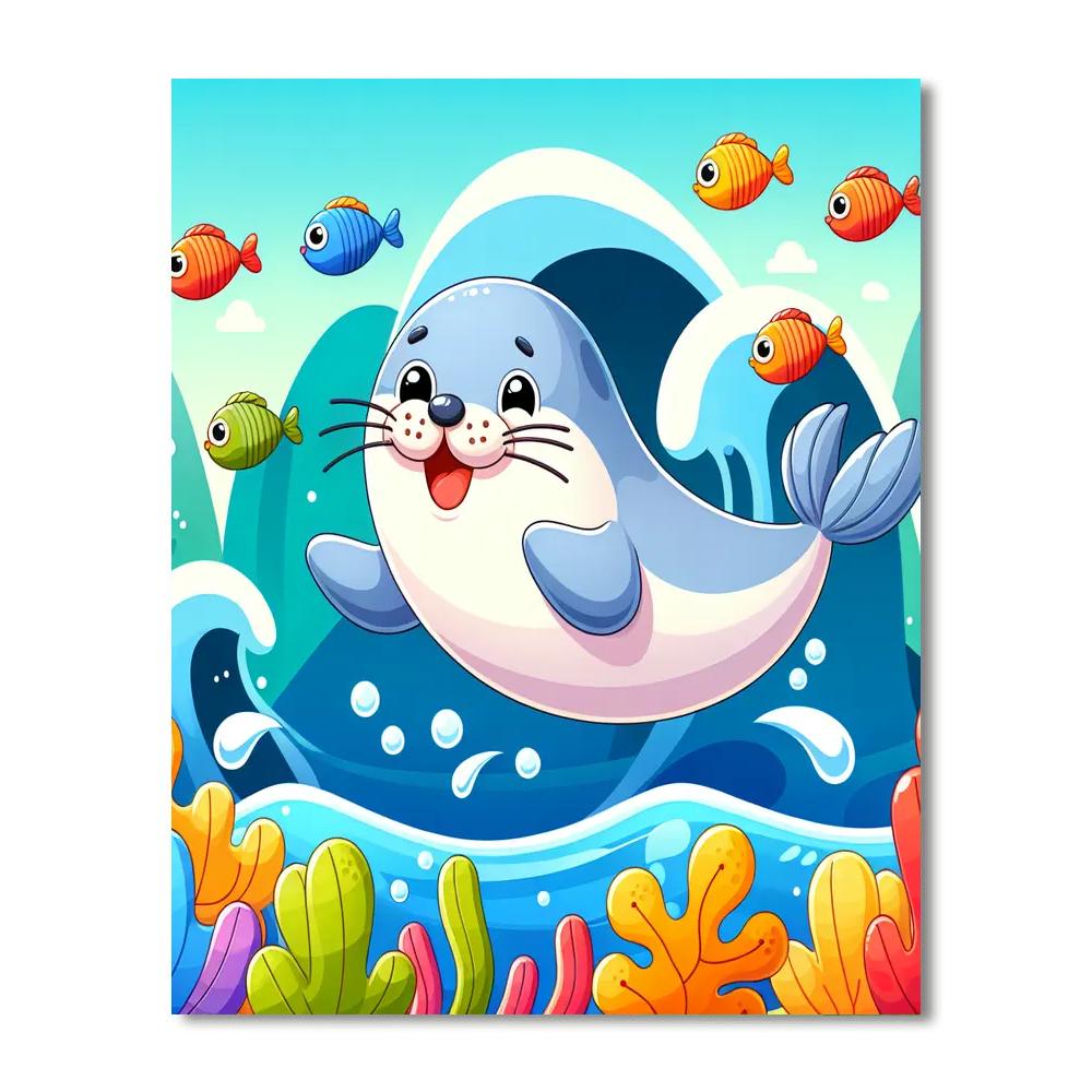 Bouncy Seal Paint By Numbers Kits