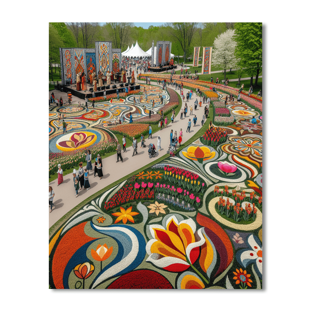 Tulip Festival - Ottawa, Canada Paint By Number