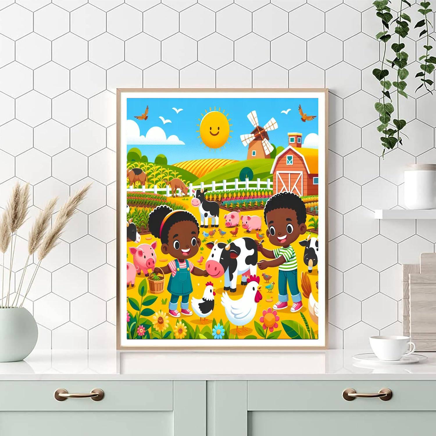 Exciting Farm Adventures Paint By Numbers Kits