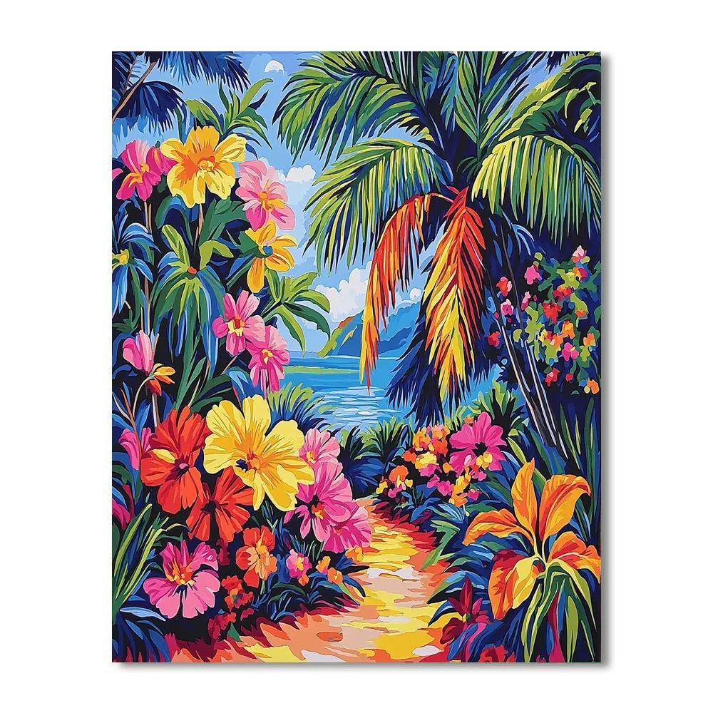 Frida Kahlo Inspired Kahlo's Floral Reverie  Numbered Painting Kits