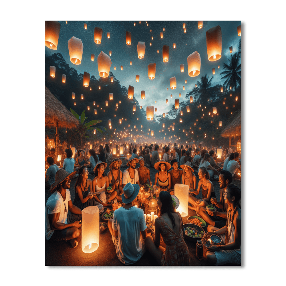 Pahoa Lantern Festival Paint By Number