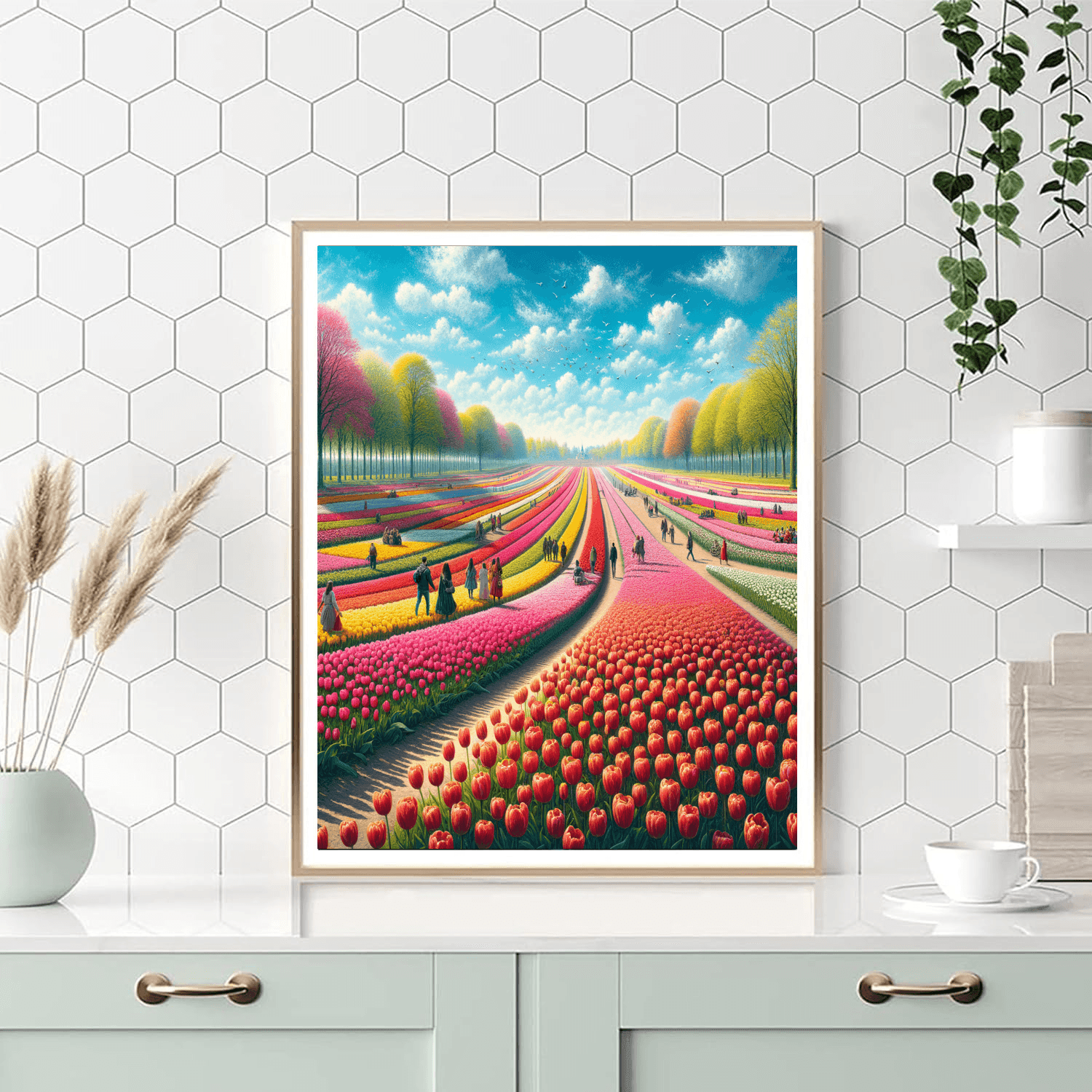 Tulip Festival - Keukenhof Painting By Numbers Kit
