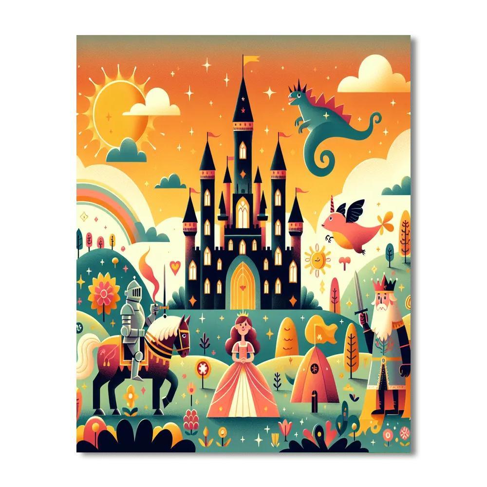 Royal Adventure In Fantasy Land Painting By Numbers Kit