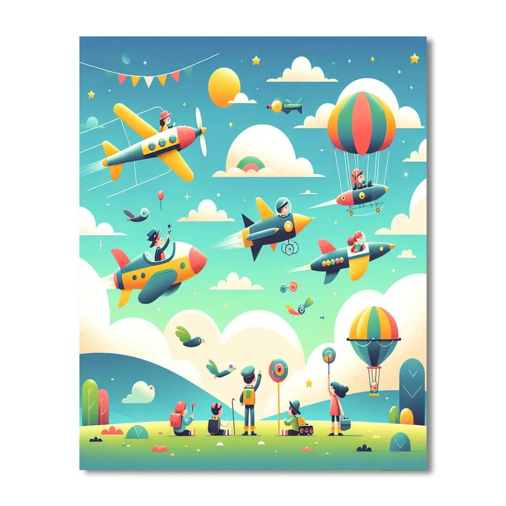 Imaginative Sky Explorers Paint By Numbers Kits
