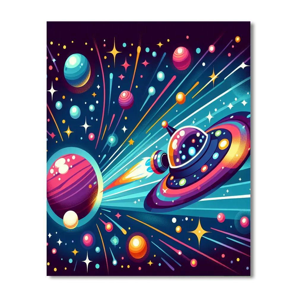 Galactic Dreamers Paint By Numbers Kits