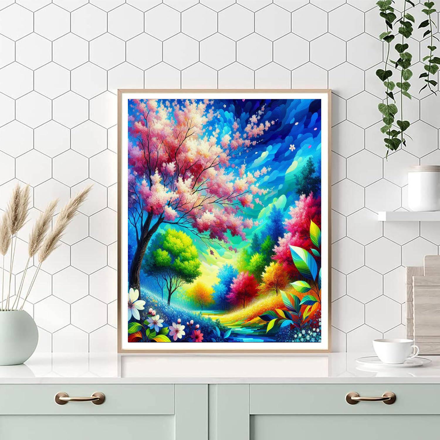 Serenade Of Spring Blossoms Numbered Painting Kits