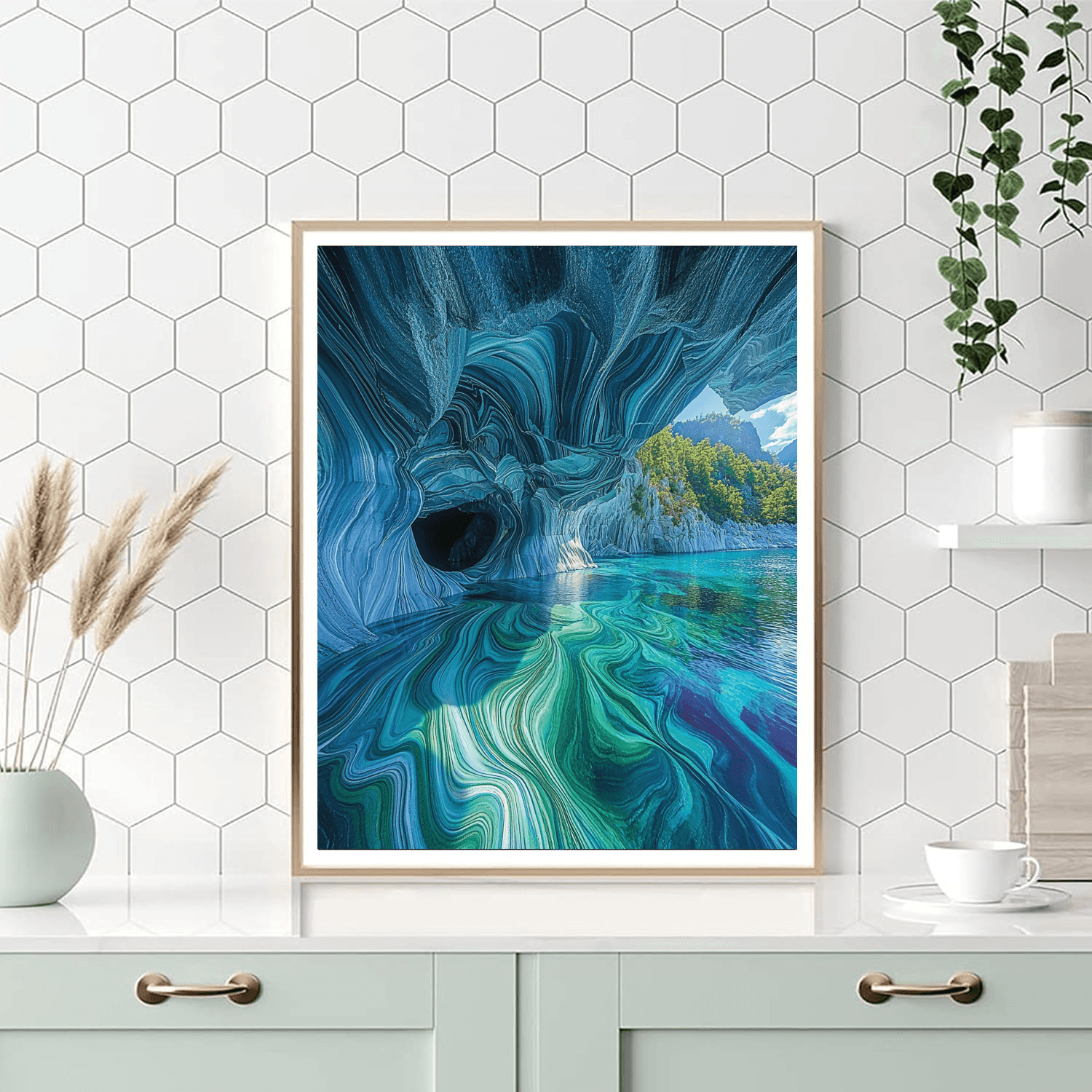 Marble Caves Of Patagonia - Chile Numbered Painting Kits