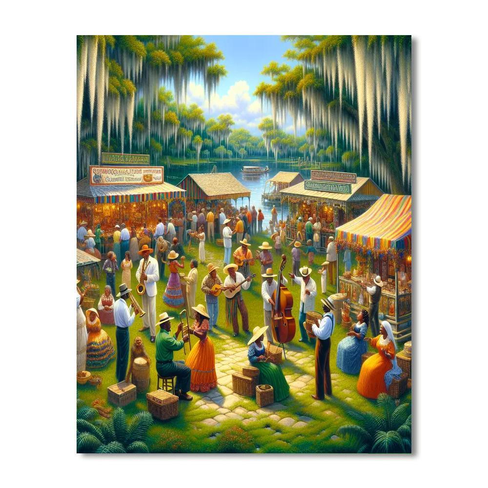 Bayou Festival - Usa Paint By Numbers Kits