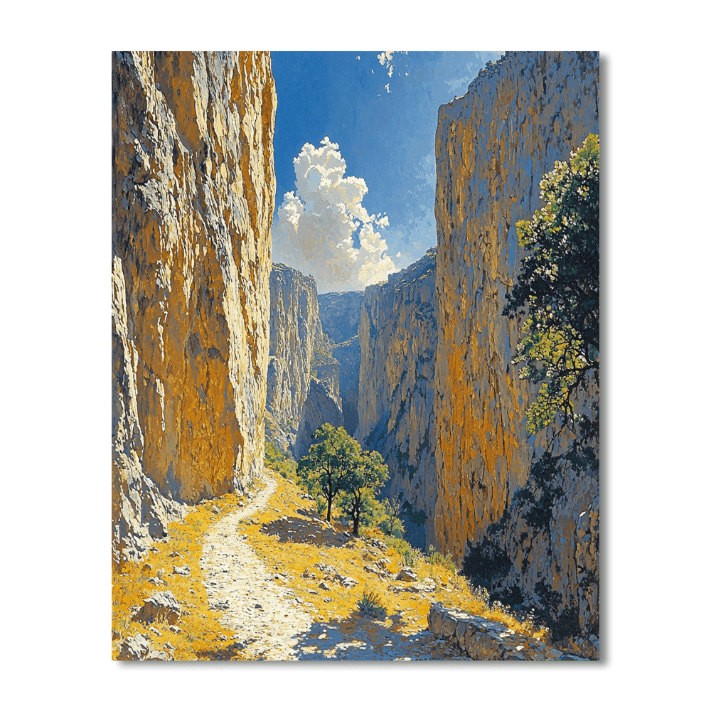 Samaria Gorge - Crete Numbered Painting Kits