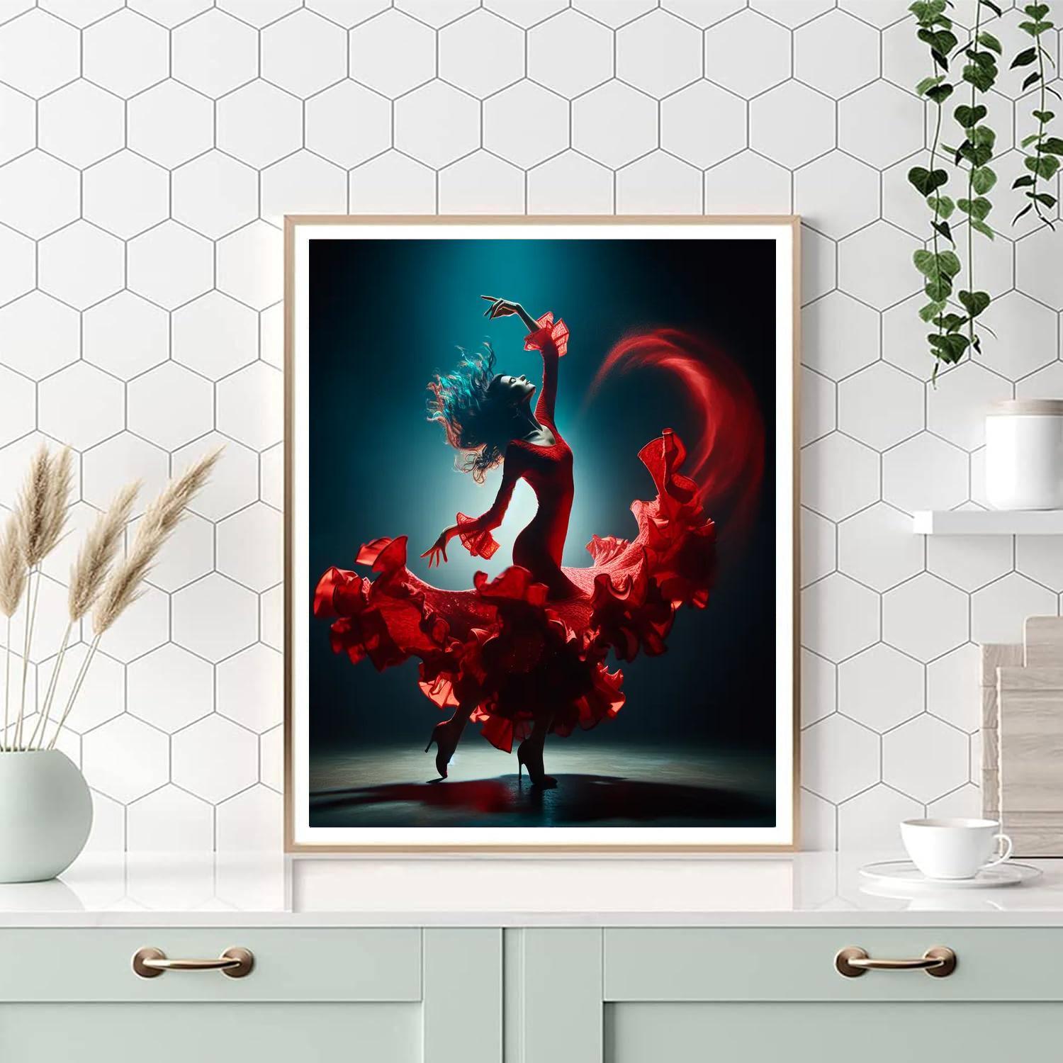 Dynamic Flamenco Passion Paint By Color