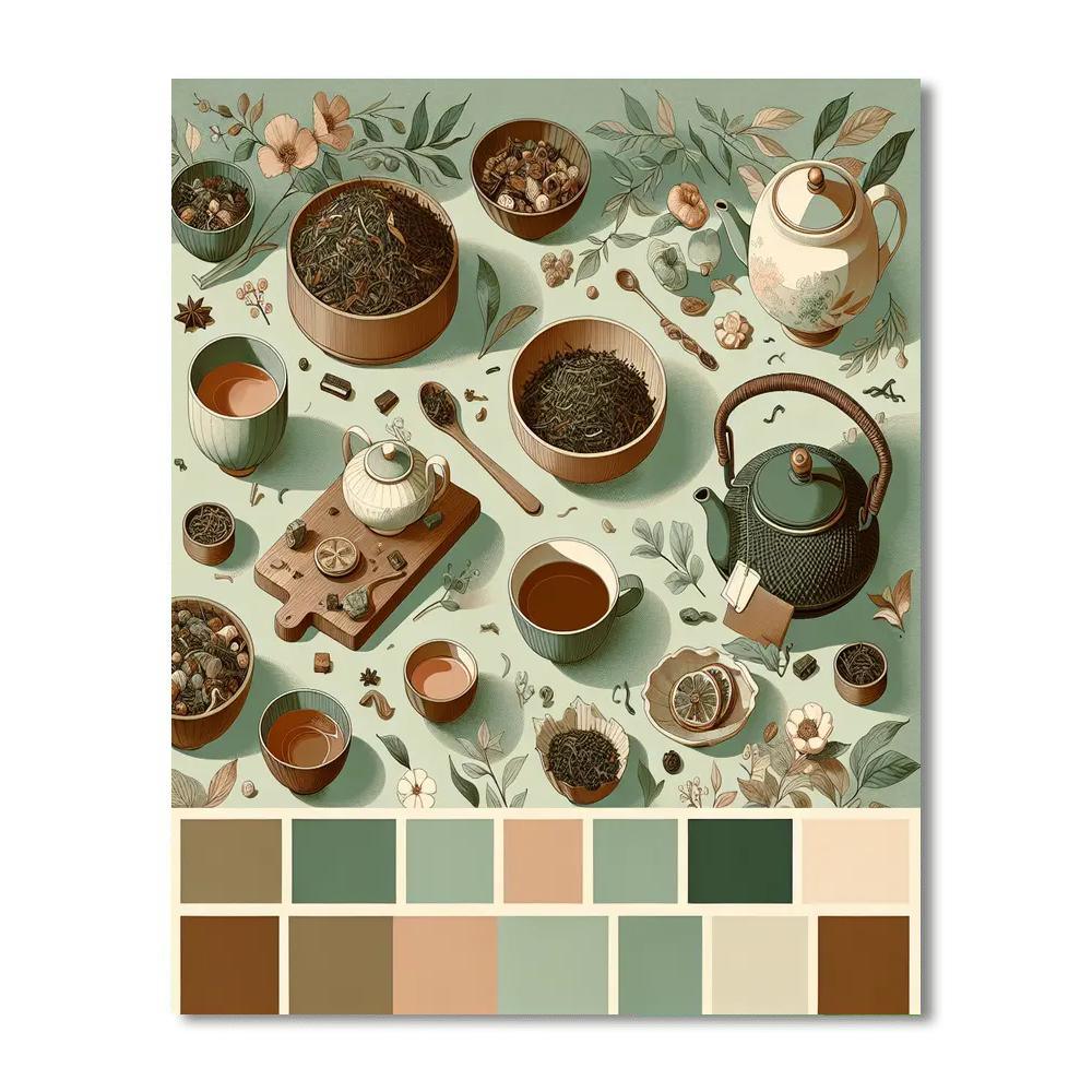 Gourmet Tea Experience Paint By Color