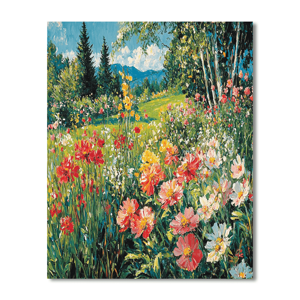 Claude Monet Inspired Eternal Garden  Paint By Numbers Kits