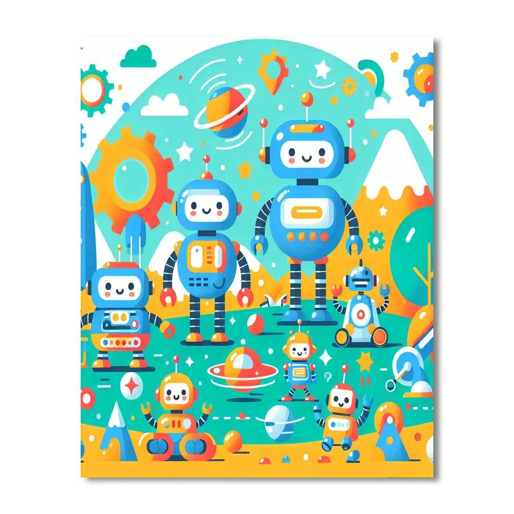 Fantastic Robot Adventures Paint By Numbers Kits
