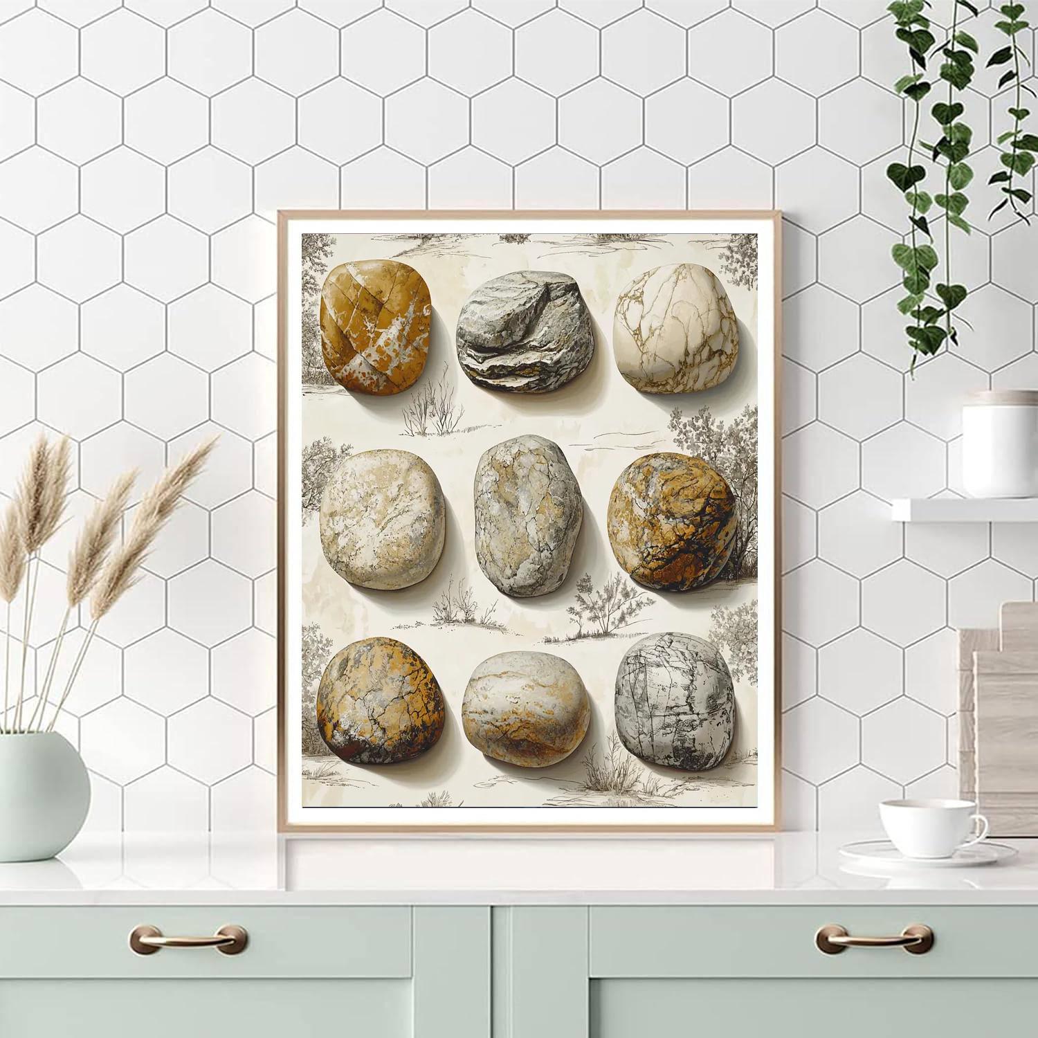 Leonardo Da Vinci Inspired The Serenity Of Stone  Paint By Numbers Art